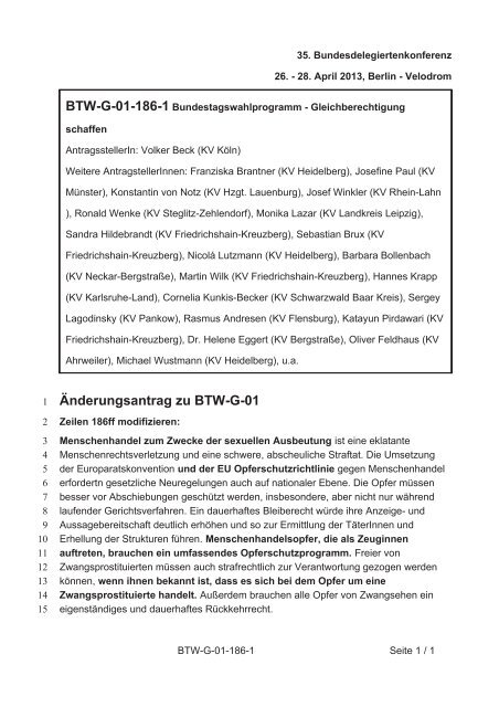 35. Ordentliche Bundesdelegiertenkonferenz 26.