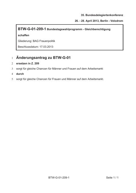 35. Ordentliche Bundesdelegiertenkonferenz 26.