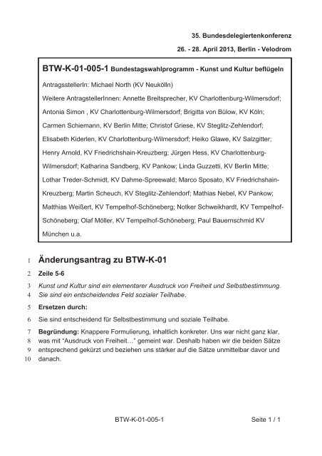 35. Ordentliche Bundesdelegiertenkonferenz 26.