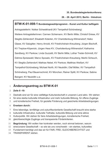 35. Ordentliche Bundesdelegiertenkonferenz 26.