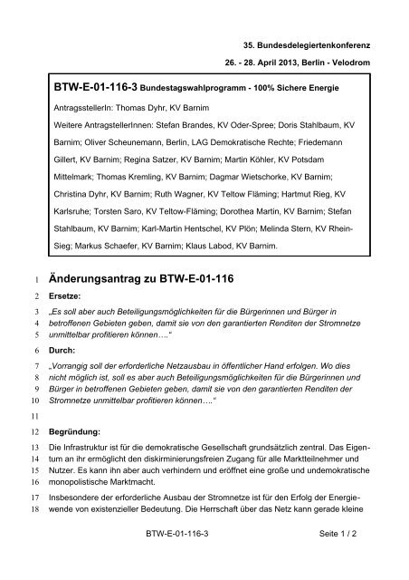 35. Ordentliche Bundesdelegiertenkonferenz 26.