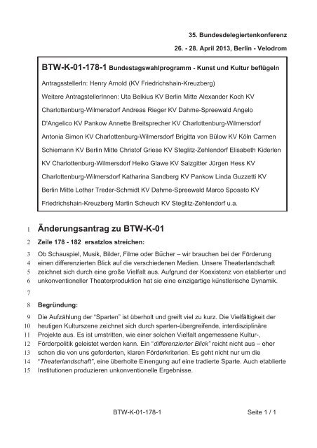 35. Ordentliche Bundesdelegiertenkonferenz 26.