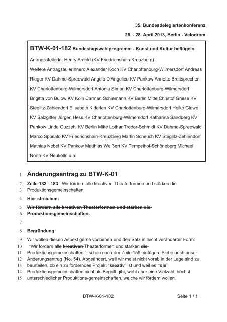 35. Ordentliche Bundesdelegiertenkonferenz 26.