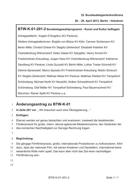 35. Ordentliche Bundesdelegiertenkonferenz 26.