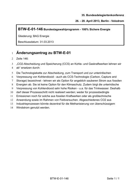 35. Ordentliche Bundesdelegiertenkonferenz 26.