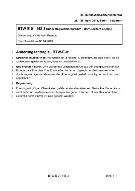 35. Ordentliche Bundesdelegiertenkonferenz 26.