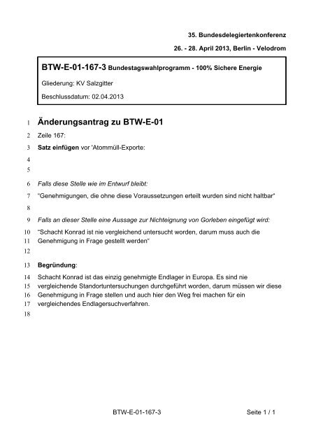 35. Ordentliche Bundesdelegiertenkonferenz 26.