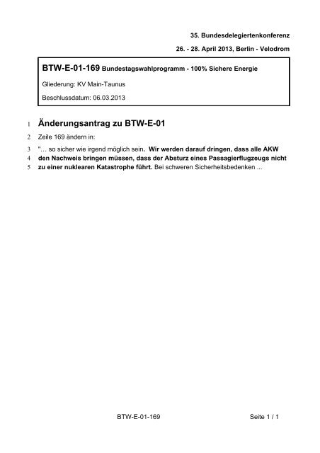 35. Ordentliche Bundesdelegiertenkonferenz 26.