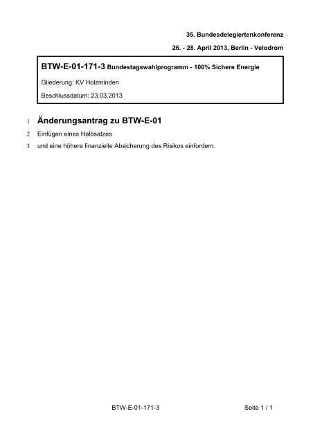 35. Ordentliche Bundesdelegiertenkonferenz 26.