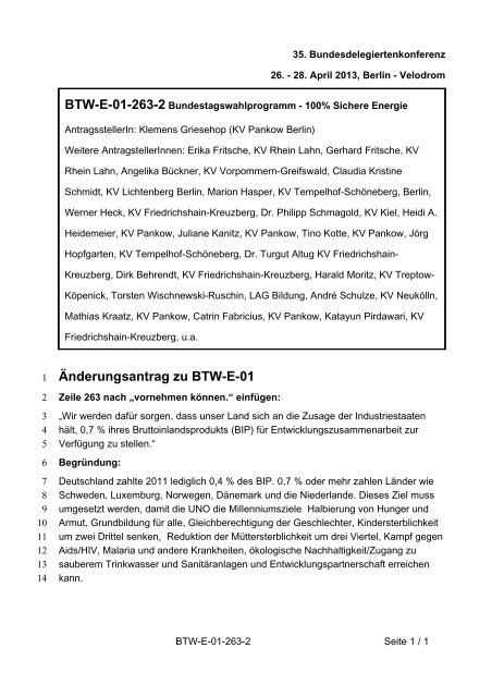 35. Ordentliche Bundesdelegiertenkonferenz 26.