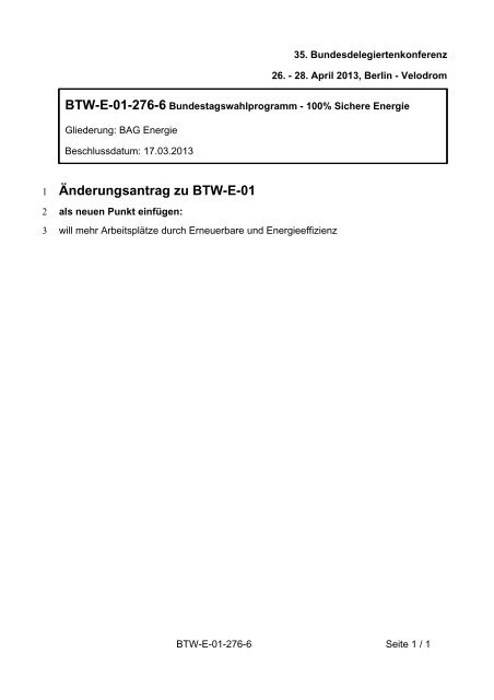 35. Ordentliche Bundesdelegiertenkonferenz 26.