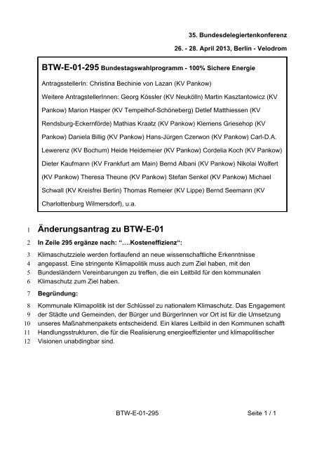 35. Ordentliche Bundesdelegiertenkonferenz 26.