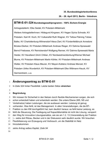 35. Ordentliche Bundesdelegiertenkonferenz 26.