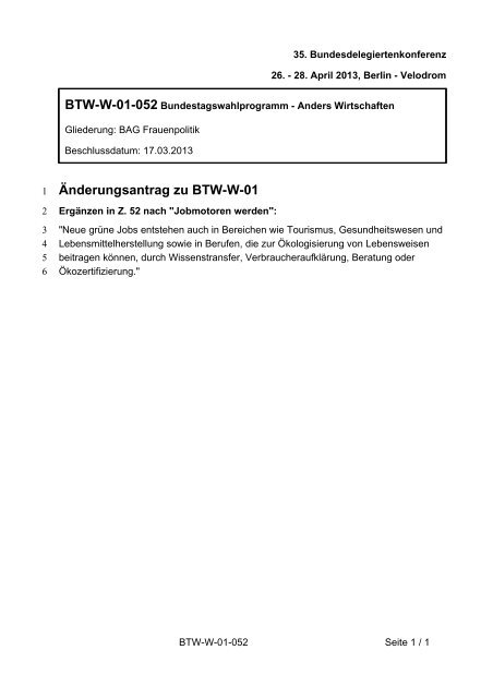 35. Ordentliche Bundesdelegiertenkonferenz 26.