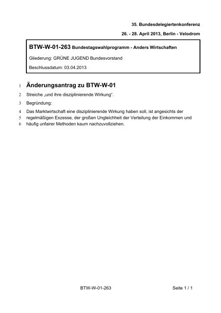 35. Ordentliche Bundesdelegiertenkonferenz 26.