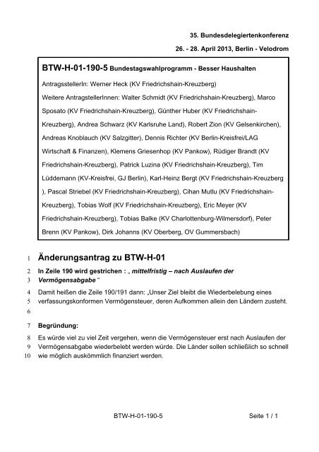 35. Ordentliche Bundesdelegiertenkonferenz 26.