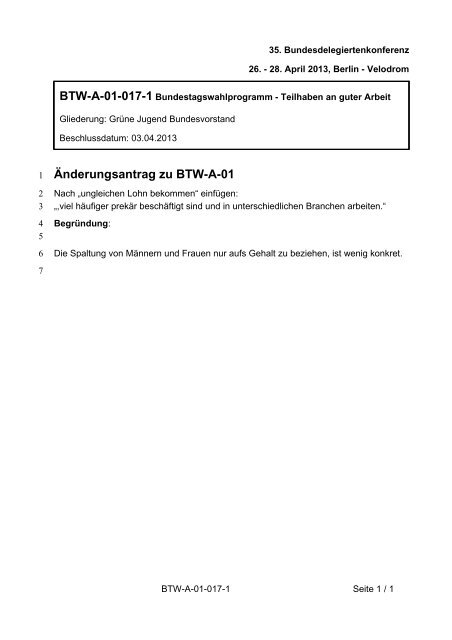 35. Ordentliche Bundesdelegiertenkonferenz 26.