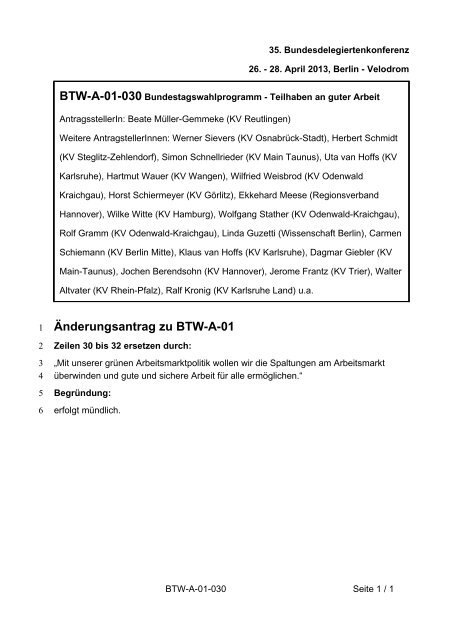 35. Ordentliche Bundesdelegiertenkonferenz 26.