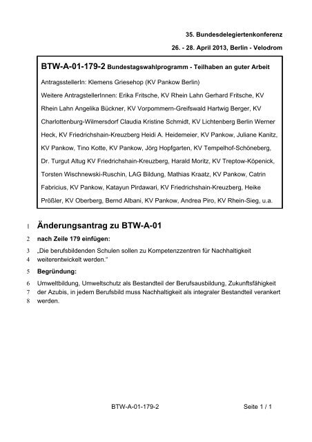 35. Ordentliche Bundesdelegiertenkonferenz 26.