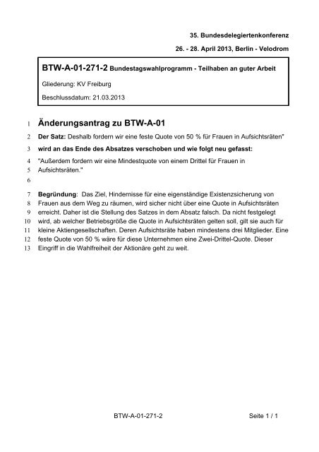 35. Ordentliche Bundesdelegiertenkonferenz 26.