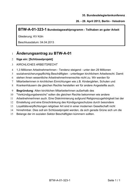 35. Ordentliche Bundesdelegiertenkonferenz 26.