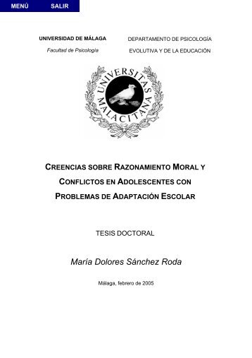 María Dolores Sánchez Roda - Universidad de Málaga