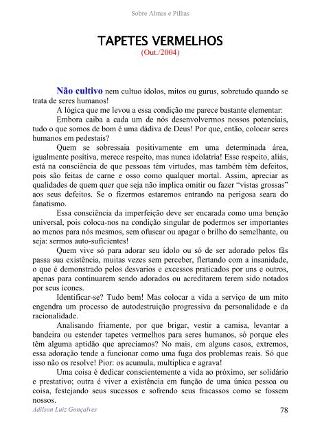 SOBRE ALMAS E PILHAS - VERSÃO DIGITAL - Revista Engenharia