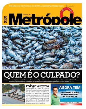 Pedágio-surpresa - Jornal da Metrópole