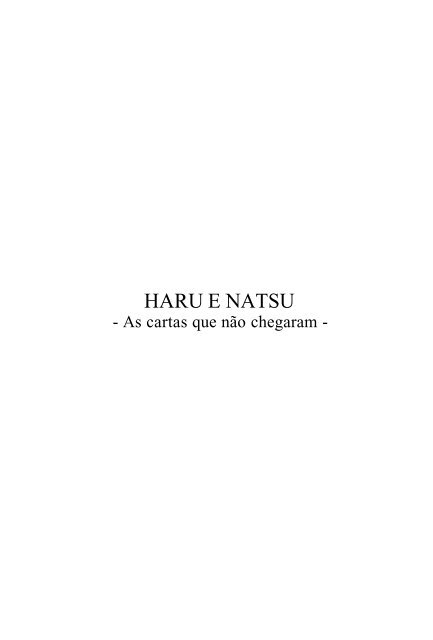 Haru e Natsu - Imigrantesjaponeses.com.br