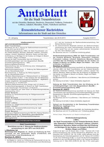 Ausgabe 03/2013 vom 20.03.2013 - Treuenbrietzen