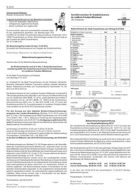 Ausgabe 03/2012 vom 28.03.2012 - Treuenbrietzen