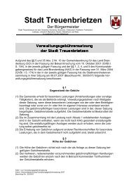 Verwaltungsgebührensatzung der Stadt Treuenbrietzen vom 09.07 ...