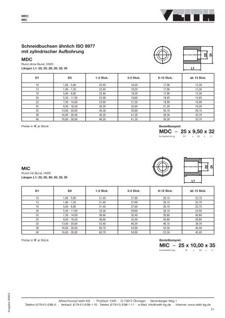 Flachauswerfer nach ISO 8693 (DIN 1530)