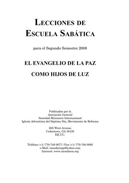 lecciones de escuela sabática