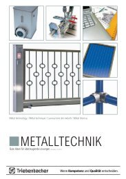 Metalltechnik-Katalog - Triebenbacher