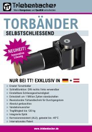 selbsTschliesseNd TorbäNder - Triebenbacher