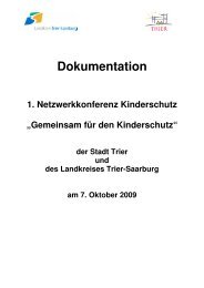 1. Netzwerkkonferenz Kinderschutz - Landkreis Trier-Saarburg