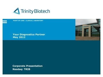 Point of care | clinical laboratory - Trinity Biotech PLC
