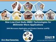 New Low-Cost GaAs MMIC Technologies for Millimeter