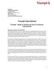 Historia Triumph Internacional junio 2012[1] - Triumph International