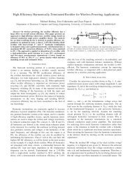 High-Efficiency Harmonically-Terminated Rectifier for Wireless ...