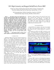 28V High-Linearity and Rugged InGaP/GaAs Power HBT - TriQuint ...