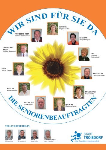 Plakat der Seniorenbeauftragten