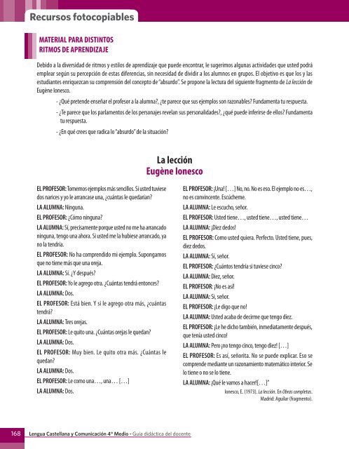 Lengua Castellana y Comunicación Guía didáctica del docente