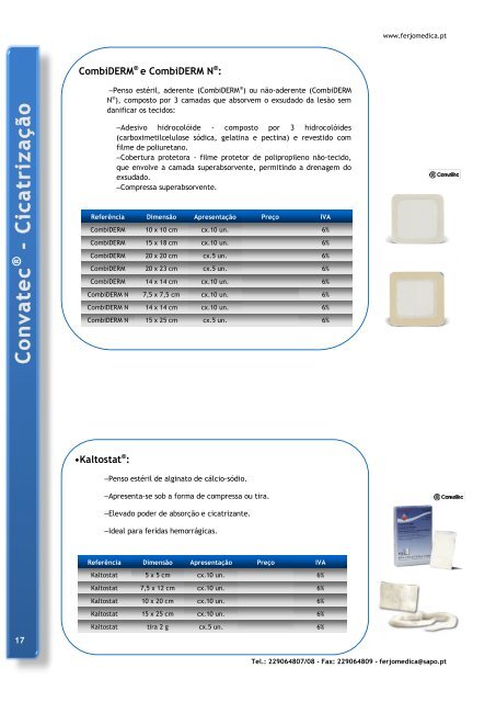 FERJOMÉDICA Equipamentos e Material Médico Lda. Catálogo 2012