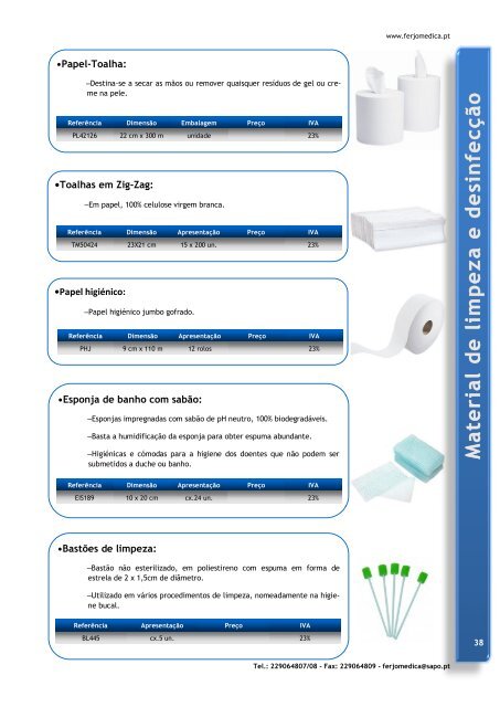 FERJOMÉDICA Equipamentos e Material Médico Lda. Catálogo 2012