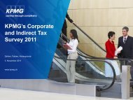 Kpmg's Corporate and Indirect Tax Survey 2011 - Kantonale ...