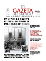 gazeta junio 2012.pmd - Archivo Municipal de Saltillo