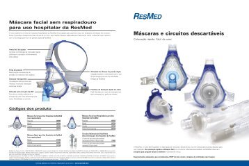 Máscaras e circuitos descartáveis - ResMed