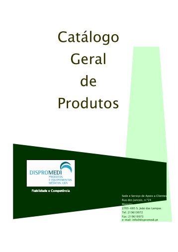 1º catálogo geral de produtos dispromedi folha de rosto